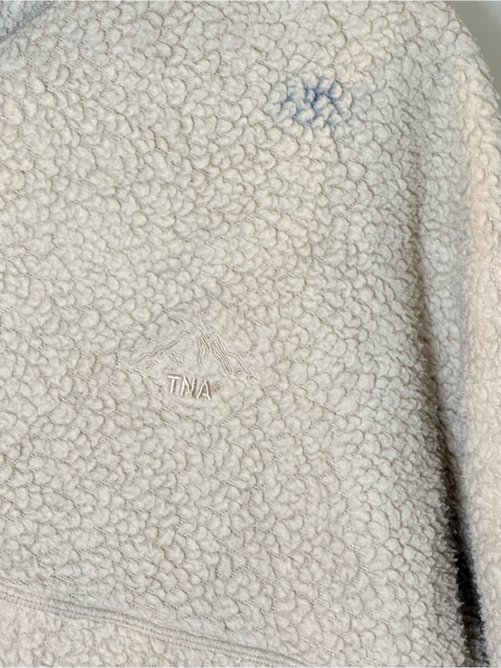 TNA Cream Sherpa Half-Zip Kids Puffer Jacket - Picture 2 of 7